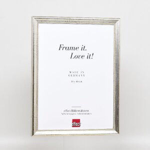 Efektní dřevěný rám na obrazy profil 85 stříbrný 60x90 cm normální sklo