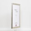 Efektní dřevěný obrazový rám profil 85 stříbrný 10,5x14,8 cm normální sklo
