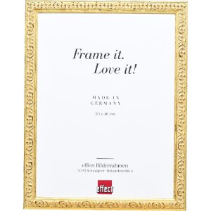 Effect Holz-Bilderrahmen Profil 86 Barock 21x28 cm gold