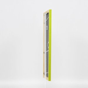 Efektní dřevěný rám profil 89 zelený 14,8x21 cm normální sklo