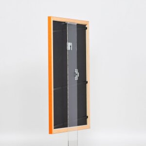 Efektní dřevěný rám profil 89 losos 10,5x14,8 cm normální sklo