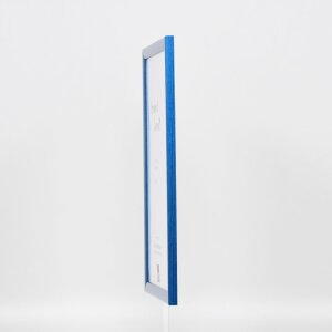 Efektní dřevěný rám profil 89 modrý 30,5x91,5 cm normální sklo