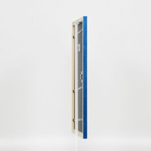 Efektní dřevěný rám profil 89 modrý 30,5x91,5 cm normální sklo
