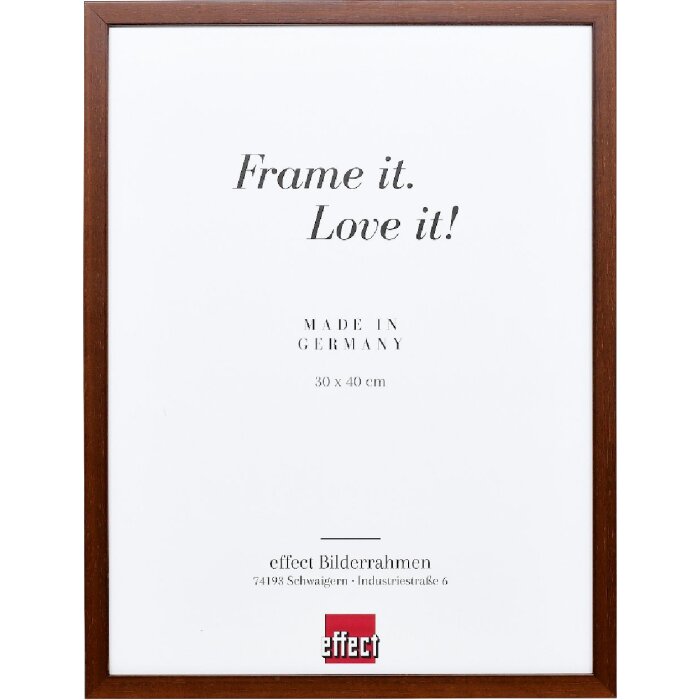 Effect dřevěný rámeček profil Top S hnědý 23x70 cm s normálním sklím