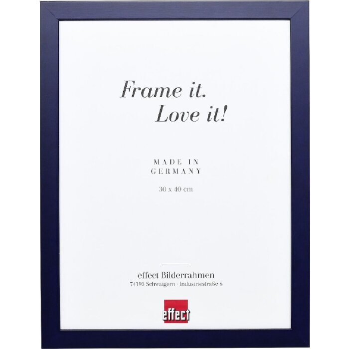 Effect Dřevěný rám Profil Top Pro modrý 18x24 cm Klarglas