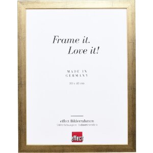 Effect Holzrahmen Profil Top Pro gold 60x80 cm Klarglas
