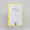 Efektní plastový rám Umělecká žlutá 10x15 cm antireflexní sklo