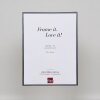 Efektní plastový rám Umělecká antracitová 15x20 cm antireflexní sklo