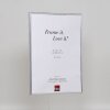 Efektní plastový rám Art silver 20x20 cm antireflexní sklo