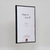 Efektní plastový rám Umělecká čerň 25x60 cm antireflexní sklo
