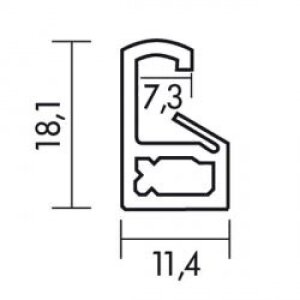 Efektní plastový rám Art platinum 59,4x84,1 cm antireflexní sklo