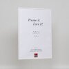 Efektní plastový rám Umělecká bílá 14,8x21 cm antireflexní sklo