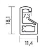 Efektní plastový rám Umělecké zlato 10,5x14,8 cm antireflexní sklo