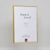 Efektní plastový rám Umělecké zlato 10,5x14,8 cm antireflexní sklo