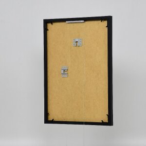 Efektní plastový rám Umělecká černá 10,5x14,8 cm antireflexní sklo