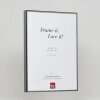 Efektní hliníkový obrazový rám Quadro 20x20 cm antická stříbrná antireflexní sklo