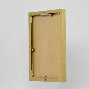 Hliníkový obrazový rám Quadro 20x25 cm zlatý s antireflexním sklem s efektem