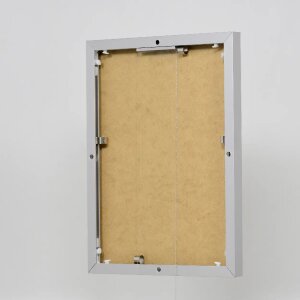 Efektní hliníkový obrazový rám Quadro 21x28 cm stříbrné antireflexní sklo