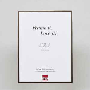 Efektní hliníkový obrazový rám Quadro 21x29,7 cm bronzové antireflexní sklo