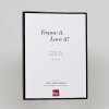 Efektní hliníkový obrazový rám Quadro 25x50 cm černý s lesklým antireflexním sklem