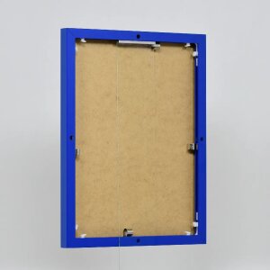 Efektní hliníkový obrazový rám Quadro 25x80 cm s modrým antireflexním sklem