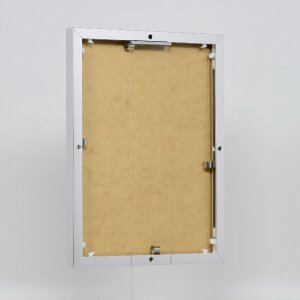 Efektní hliníkový obrazový rám Quadro 25x80 cm stříbrný s antireflexním sklem s vysokým leskem