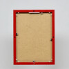 Hliníkový obrazový rám Quadro 28x35 cm s červeným antireflexním sklem Zadní panel z MDF desky