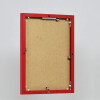 Hliníkový obrazový rám Quadro 28x35 cm s červeným antireflexním sklem Zadní panel z MDF desky