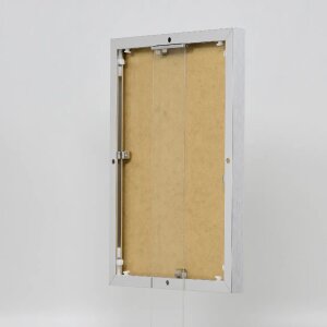 Efektní hliníkový obrazový rám Quadro 30x30 cm stříbrný s antireflexním sklem s vysokým leskem