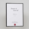 Efektní hliníkový obrazový rám Quadro 35x100 cm černý s lesklým antireflexním sklem