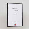 Efektní hliníkový obrazový rám Quadro 35x100 cm černý s lesklým antireflexním sklem
