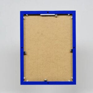 Efektní hliníkový obrazový rám Quadro 40x40 cm s modrým antireflexním sklem