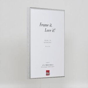 Efektní hliníkový obrazový rám Quadro 40x40 cm stříbrný s antireflexním sklem s vysokým leskem
