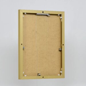 Efektní hliníkový obrazový rám Quadro 40x60 cm zlaté antireflexní sklo MDF