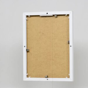 Efektní hliníkový obrazový rám Quadro 42x59,4 cm bílé antireflexní sklo MDF
