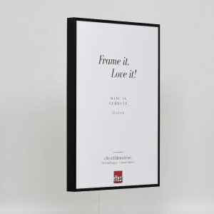 Efektní hliníkový obrazový rám Quadro 42x59,4 cm s černým antireflexním sklem