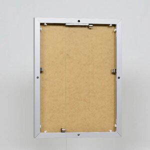 Efektní hliníkový obrazový rám Quadro 50x60 cm stříbrné antireflexní sklo