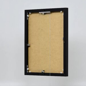 Efektní hliníkový obrazový rám Quadro 50x65 cm černý s antireflexním sklem