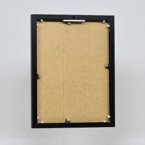 Efektní hliníkový obrazový rám Quadro 50x65 cm černý s antireflexním sklem