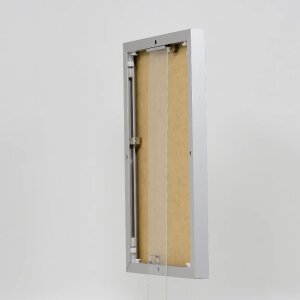 Efektní hliníkový obrazový rám Quadro 60x80 cm stříbrné antireflexní sklo