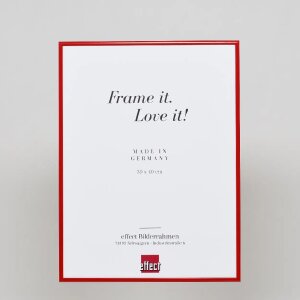 Hliníkový obrazový rám s efektem Quadro 60x80 cm s červeným antireflexním sklem