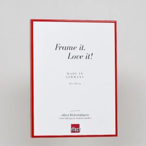 Hliníkový obrazový rám s efektem Quadro 60x80 cm s červeným antireflexním sklem