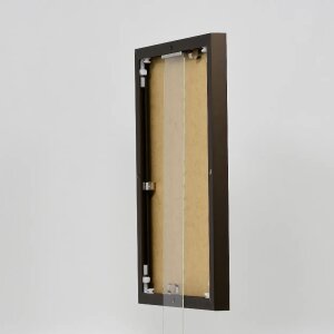 Efektní hliníkový obrazový rám Quadro 60x80 cm bronzové antireflexní sklo