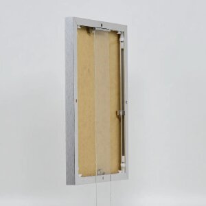 Efektní hliníkový obrazový rám Quadro 60x80 cm stříbrný s antireflexním sklem s vysokým leskem