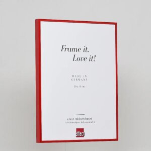 Efektní hliníkový obrazový rám Quadro 59,4x84,1 cm červené antireflexní sklo