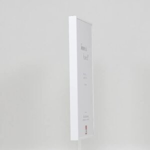 Hliníkový obrazový rám Quadro 62x93 cm s bílým antireflexním sklem MDF zadní panel