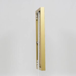 Efektní hliníkový obrazový rám Quadro 62x93 cm zlaté antireflexní sklo zadní panel MDF