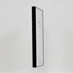 Efektní hliníkový obrazový rám Quadro 62x93 cm černé antireflexní sklo s vysokým leskem
