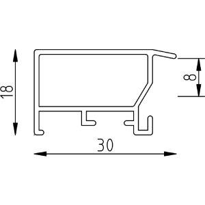 Effect Alu-Rámeček Profil S3 černý 25x35 cm antireflexní sklo