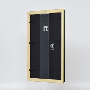 Efektní dřevěný rám profil 21 zelený 62x93 cm antireflexní sklo
